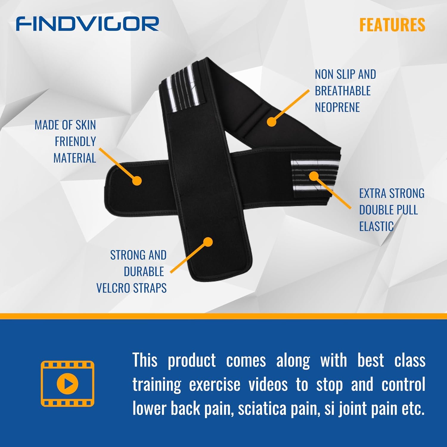 Sciatica Pain Relief Belt SI Joint Hip Support Brace - Image 4