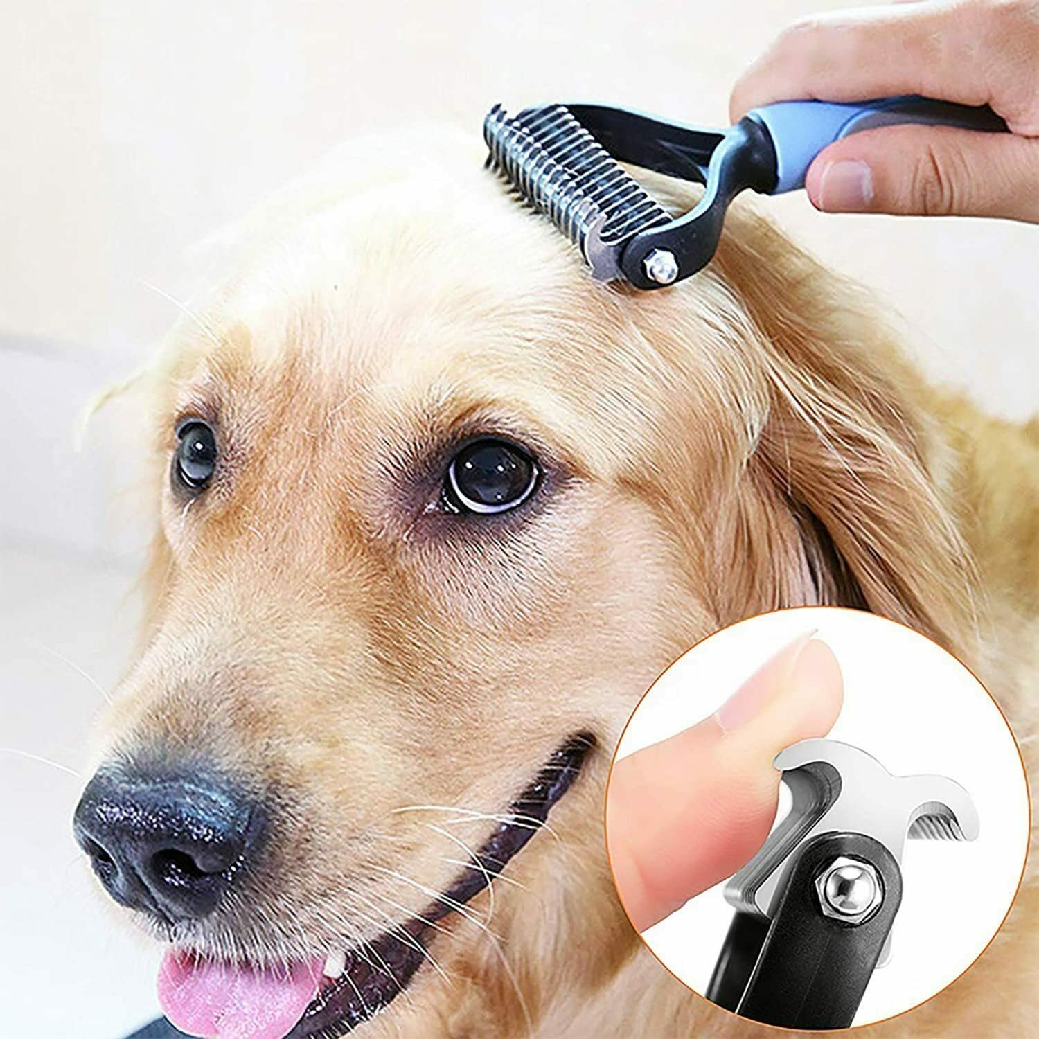 pet grooming dematting tool brush for dogs, cats and rabbits | Effectively - Image 7
