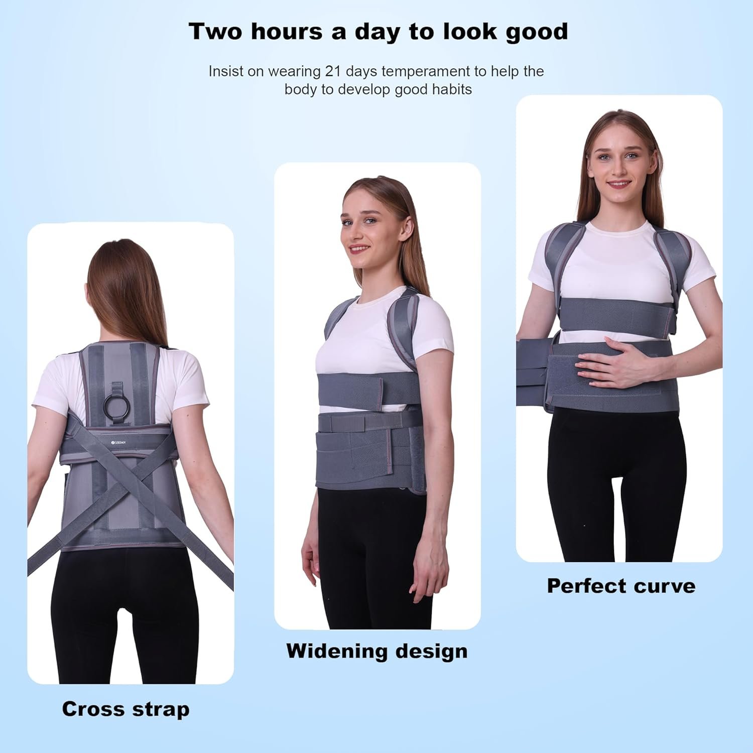 Posture Corrector Belt Back & Shoulder Support Unisex - Image 4