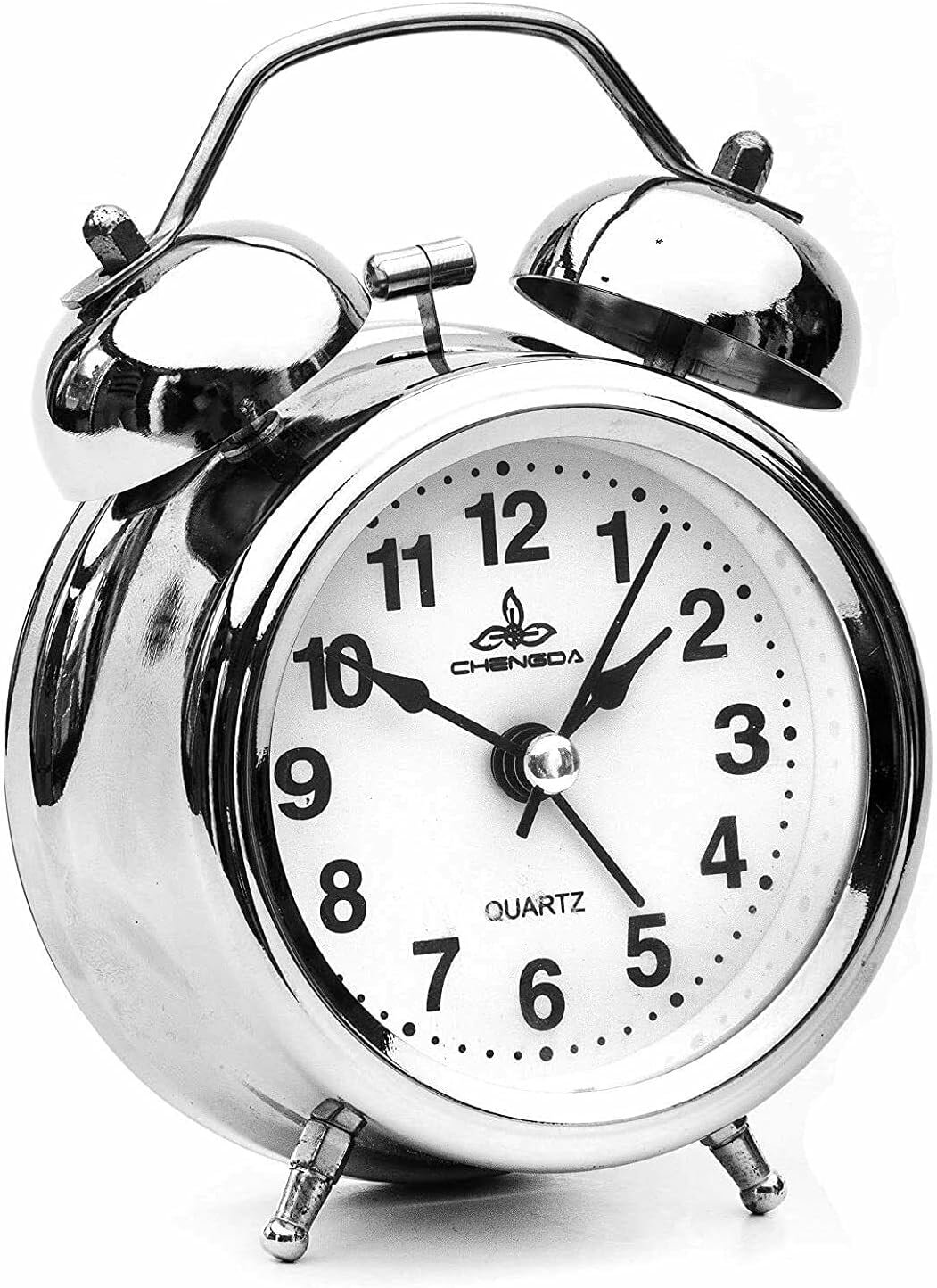 span Analog Silver Clock - Image 3