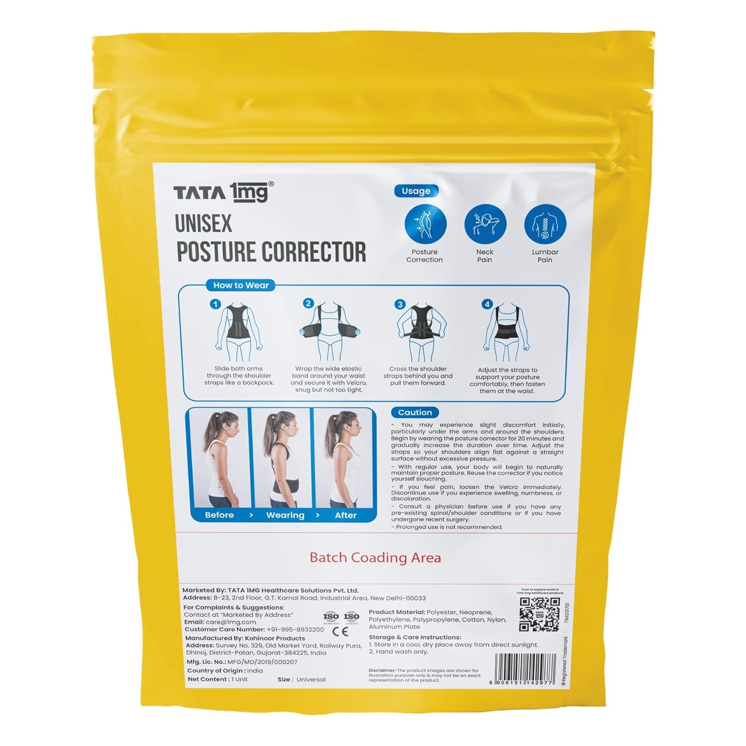 Posture Corrector with Dual Metallic Plates Spine Support - Image 2