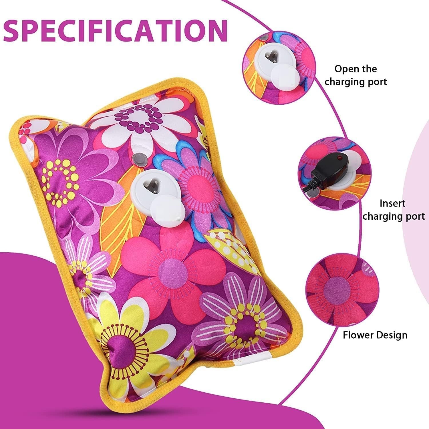 Heating Bag with Gel hot Water Bag hot Bags for Pain Relief hot Water Bag Electric hot Pack Heat pad Electric for Pain Relief Electric Heating pad for Back Pain (Multicolour) - Image 2