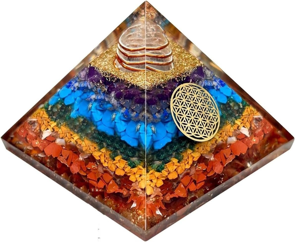7 Chakra Crystal Pyramid for Vastu, Wealth & Home Decor - Image 6