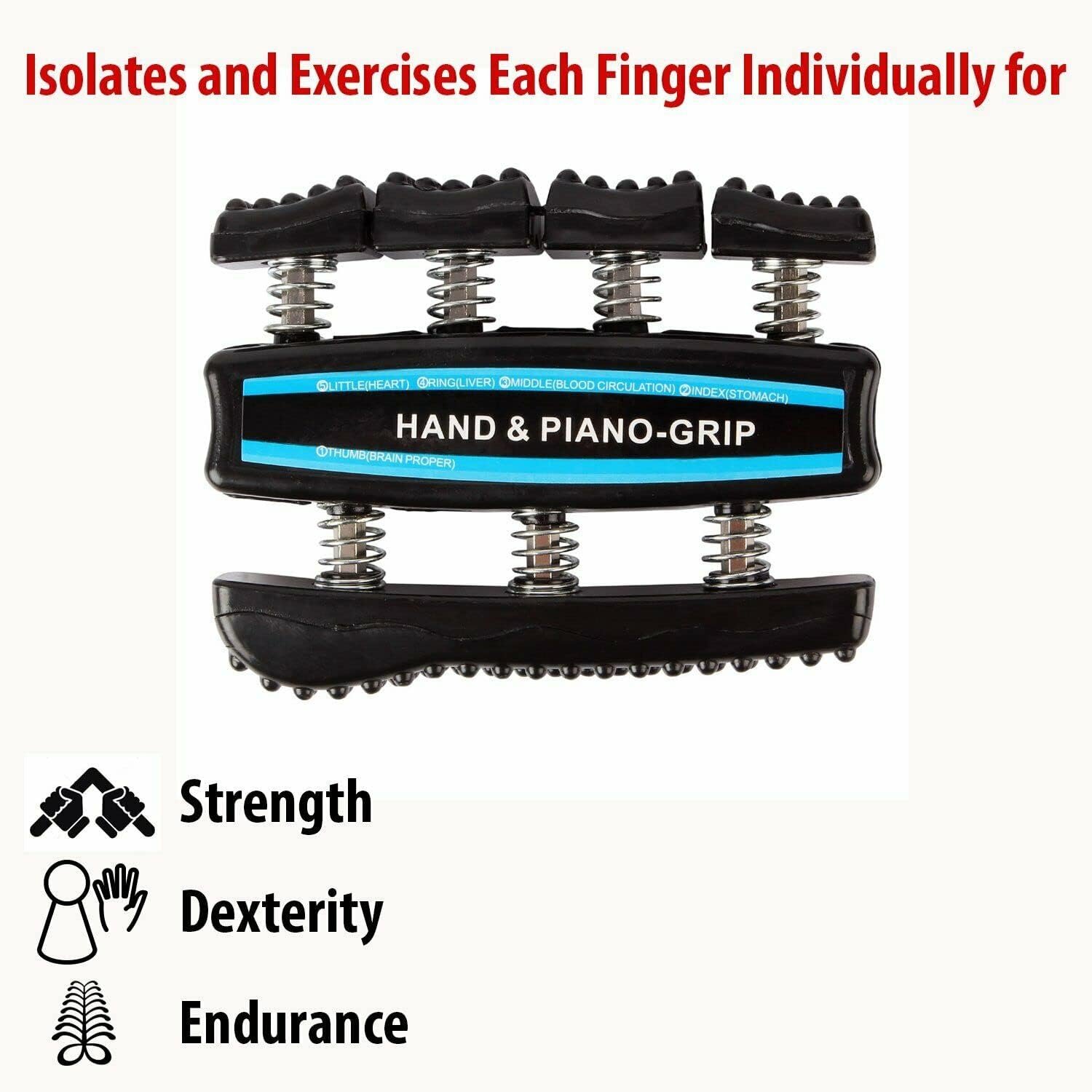 Hand Finger Exerciser & Strengthener for Guitar Playing, Musicians, Sports - Image 4
