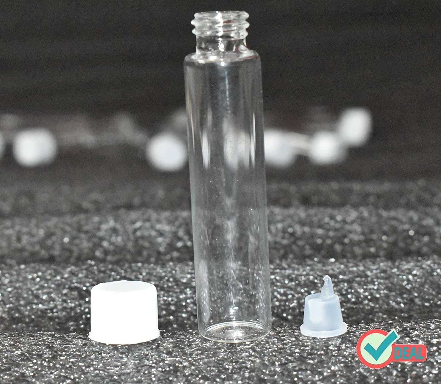 Two dram 10ml Glass Bottle Transparent Quality Neutral Glass Vial (144 Bottles - Image 2