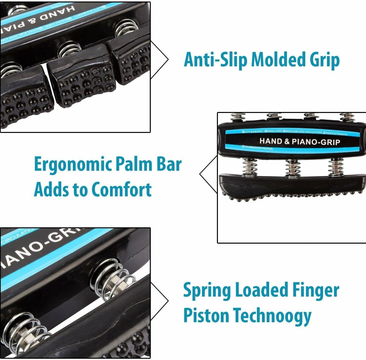 Hand Finger Exerciser & Strengthener for Guitar Playing, Musicians, Sports - Image 2