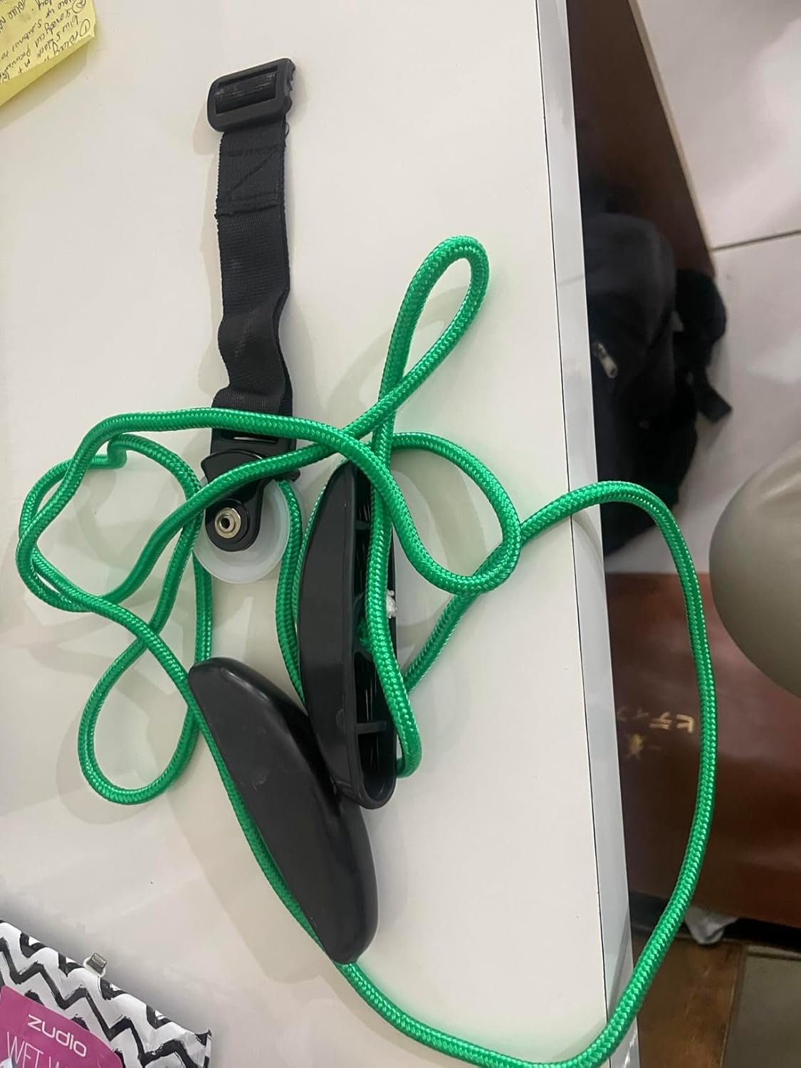 Pulley with Rope and Door Strap, Easy to Use Exercise Equipment for Frozen Shoulder and Hand/Arm Exercise Material Nylon Plastic Colour Green and Black - Image 8
