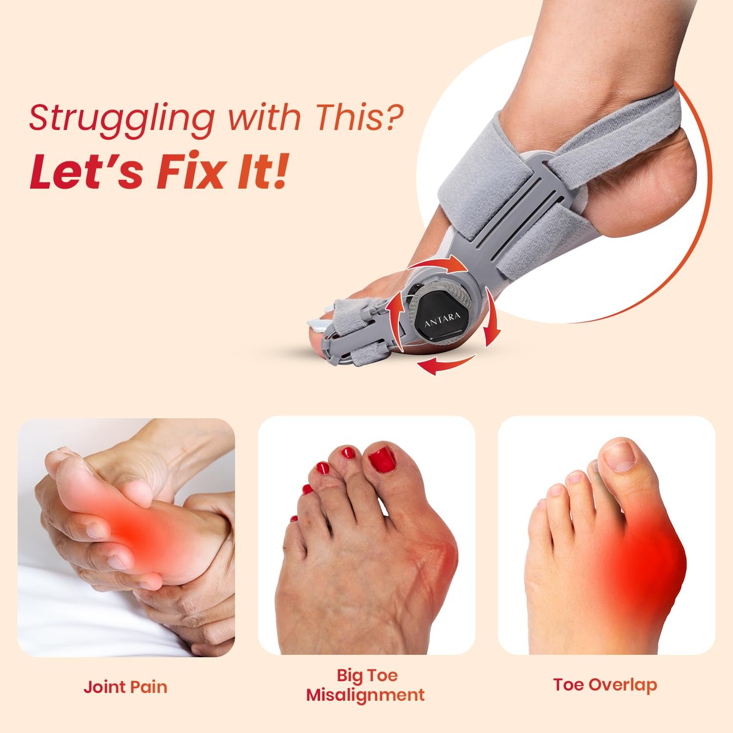 Bunion Corrector with Adjustable Splint & Rotating Knob - Image 8