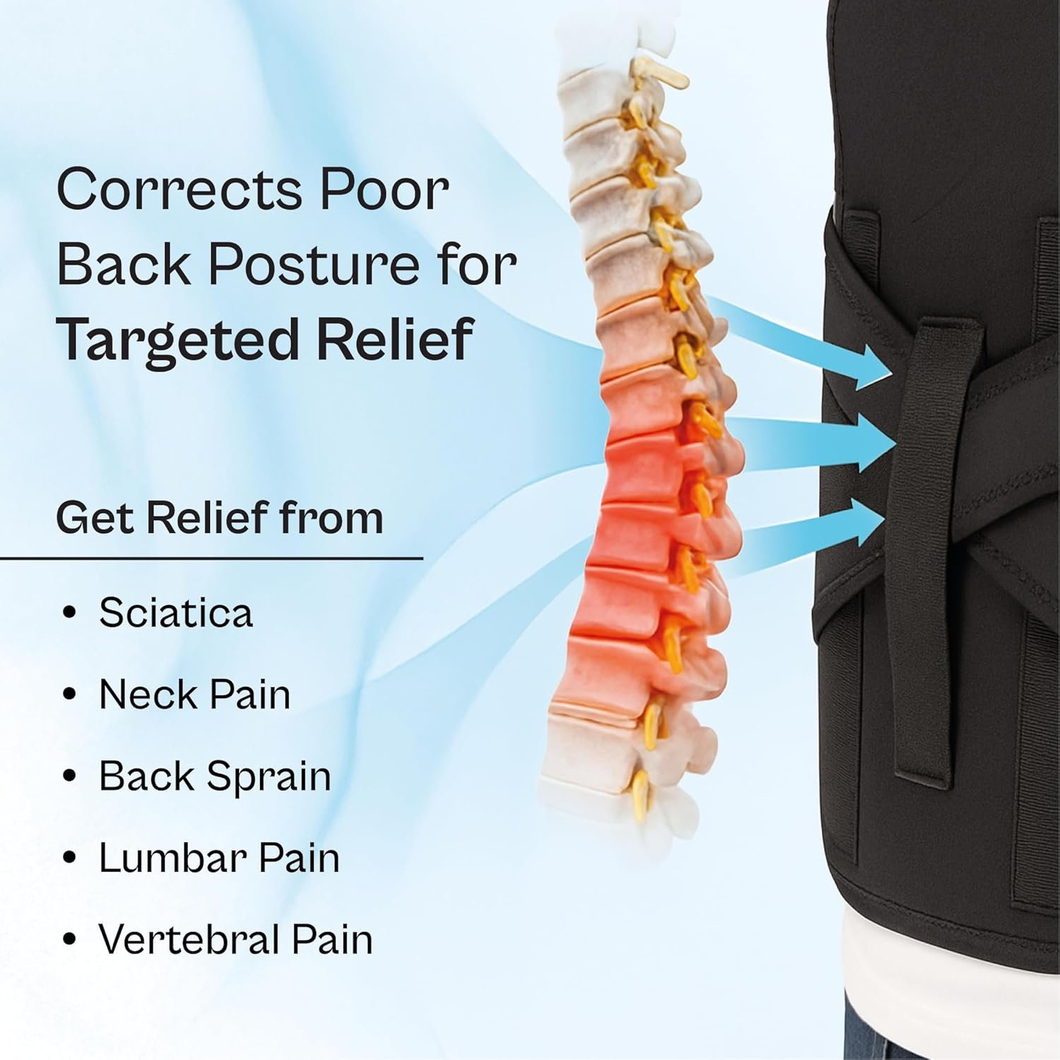 Posture Corrector with Dual Metallic Plates Spine Support - Image 4