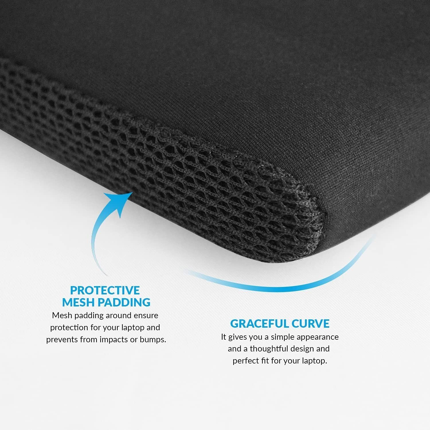 Laptop Bag Sleeve Case Cover Pouch for 15.6-Inch Laptop for Men & Women (Black) - Image 5