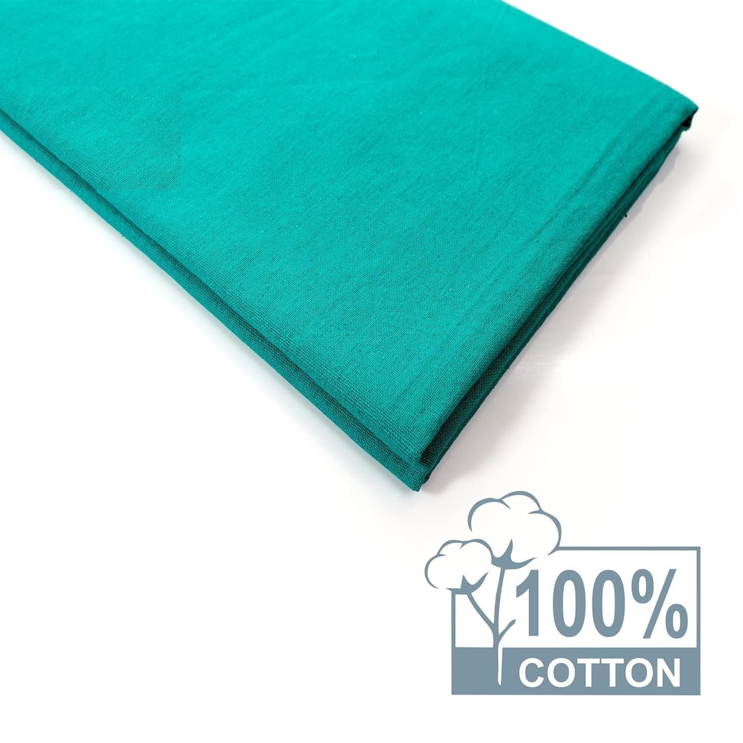 Reusable Cotton Plain Drape Sheet Green 36x72 Inch - Image 4