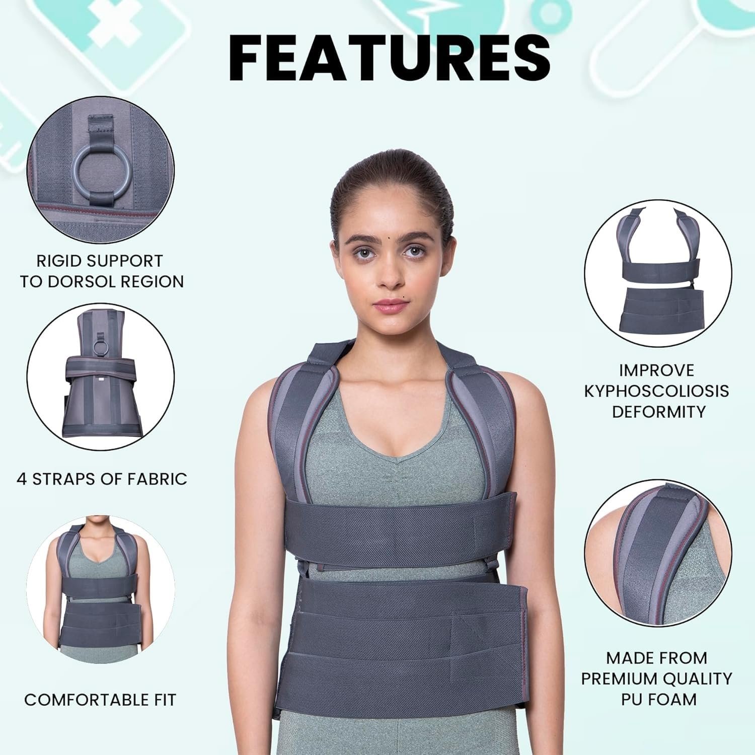 Dorso Lumbar Spinal Brace & Posture Corrector - Image 2