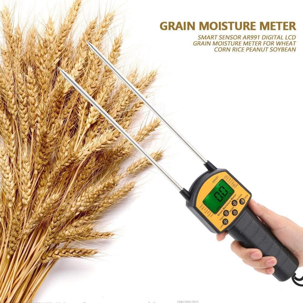 Smart Sensor Ar991 Digital LCD Grain Moisture Meter for Wheat, Corn, Rice, Peanut, Soybeans, Gauge, Hay, Moisture, Wood, Digital, Probe, Bales, Corn, Firewood - Image 4
