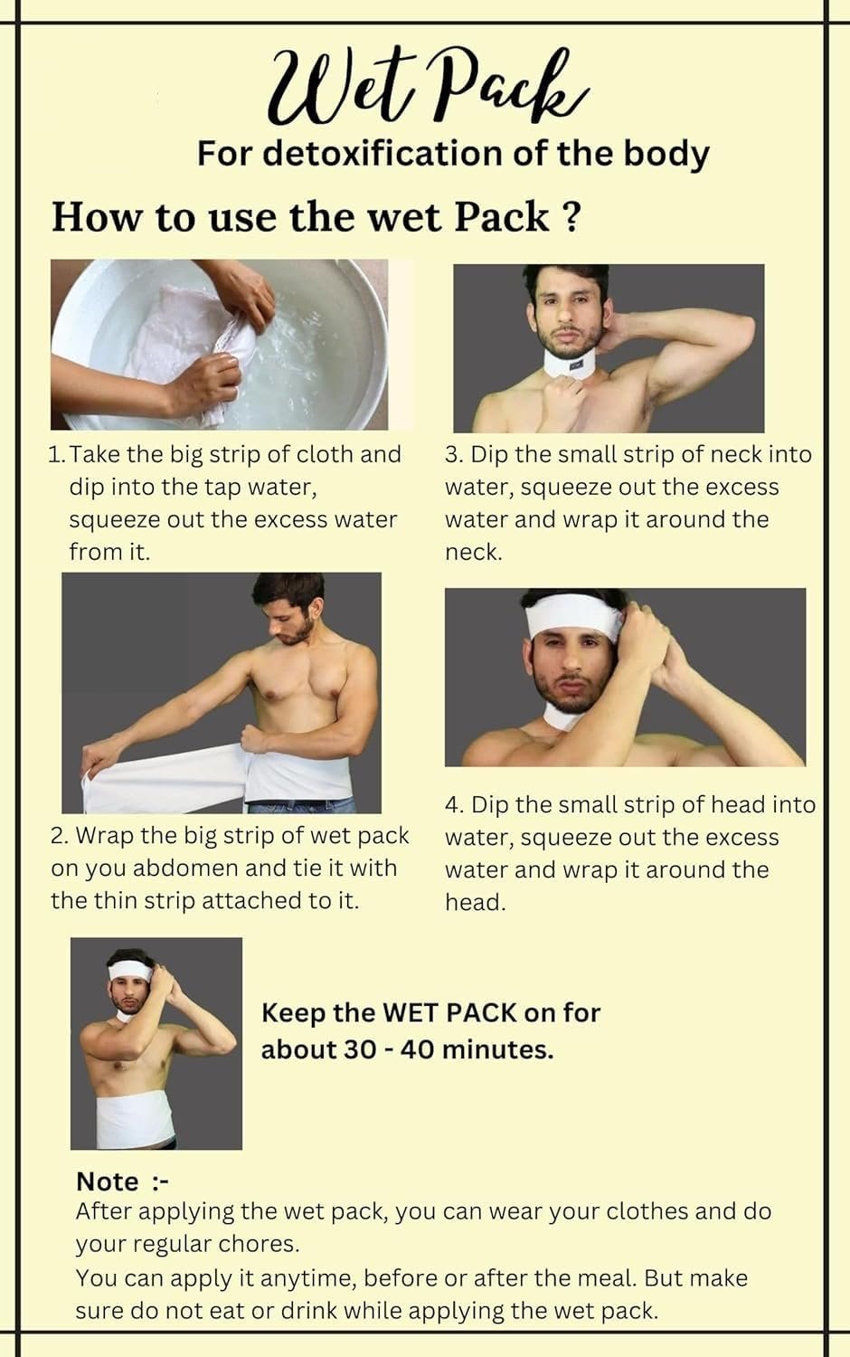 Wet Pack | Cotton Patti | Pain Relief | Cloth Bag | Pack of 1 - Image 5