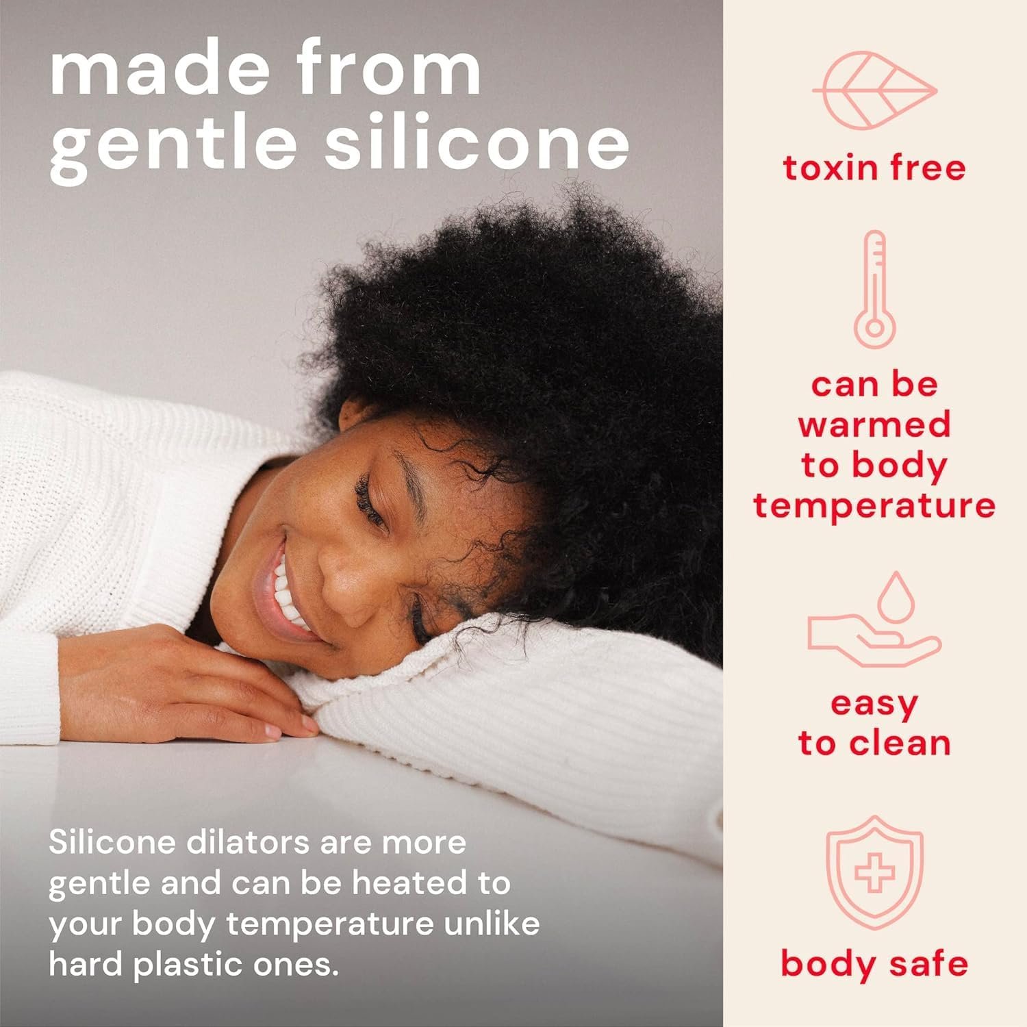 BPA-Free Silicone V-Trainers Set for Women's Wellness (5 Sizes) - Image 3