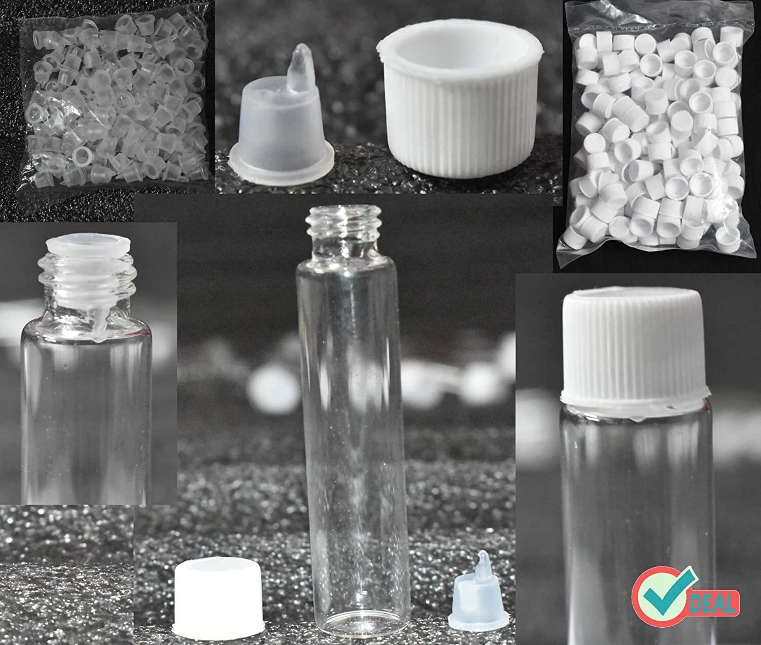 Two dram 10ml Glass Bottle Transparent Quality Neutral Glass Vial (144 Bottles - Image 5