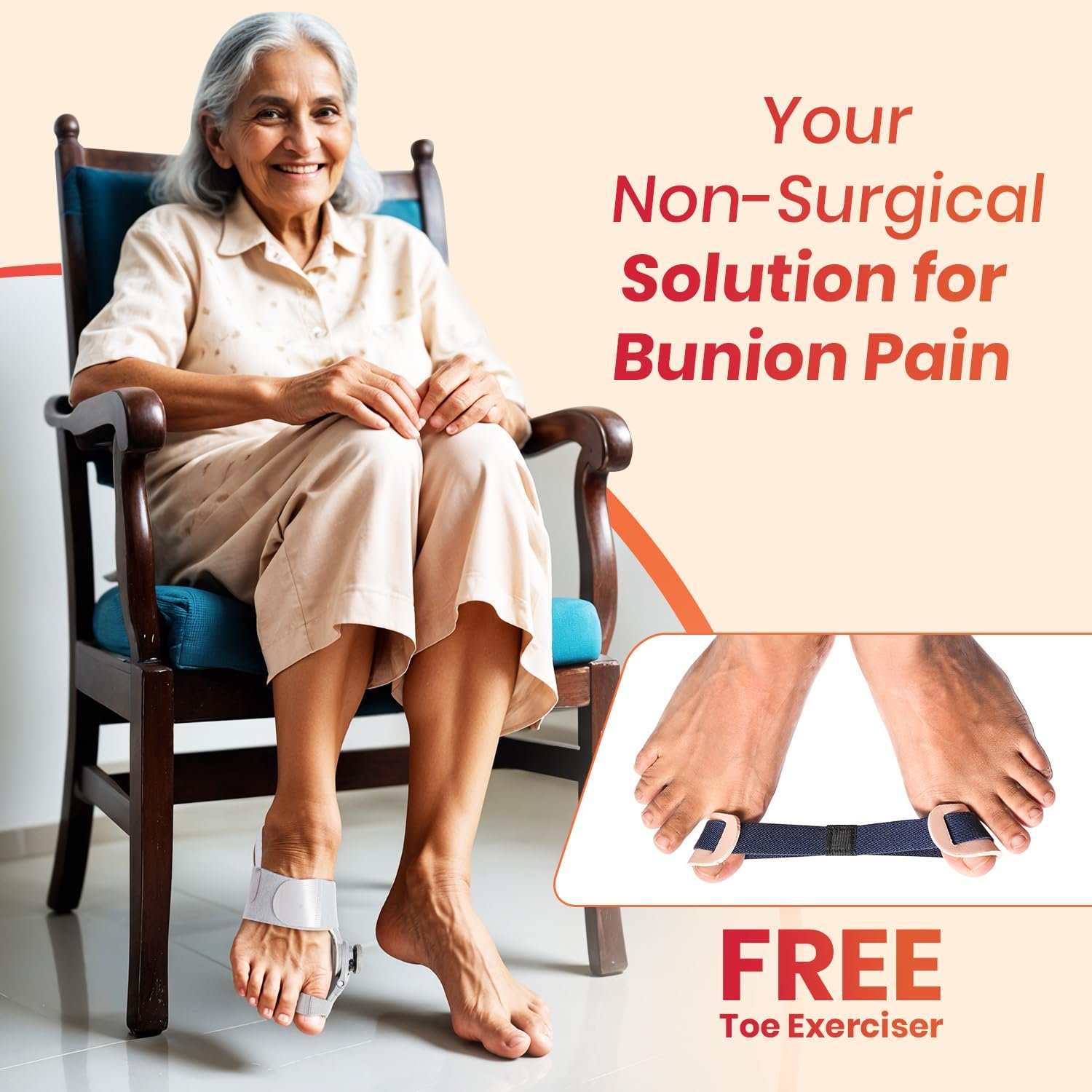 Bunion Corrector with Adjustable Splint & Rotating Knob - Image 4