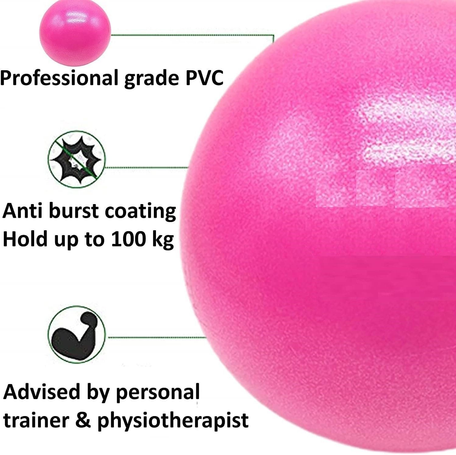 Mini Home Swiss Yoga Fitness Physiotherapy Physio Massage Exercise Gym Ball - Image 2
