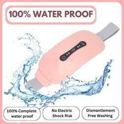 Cordless Period Cramp Relief Massager Belt With 3 Speed & 3 Crampfree Massage Modes | The Ultimate Heating Pad for Period Cramps Led Display (PINK & WHITE BELT) - Image 7