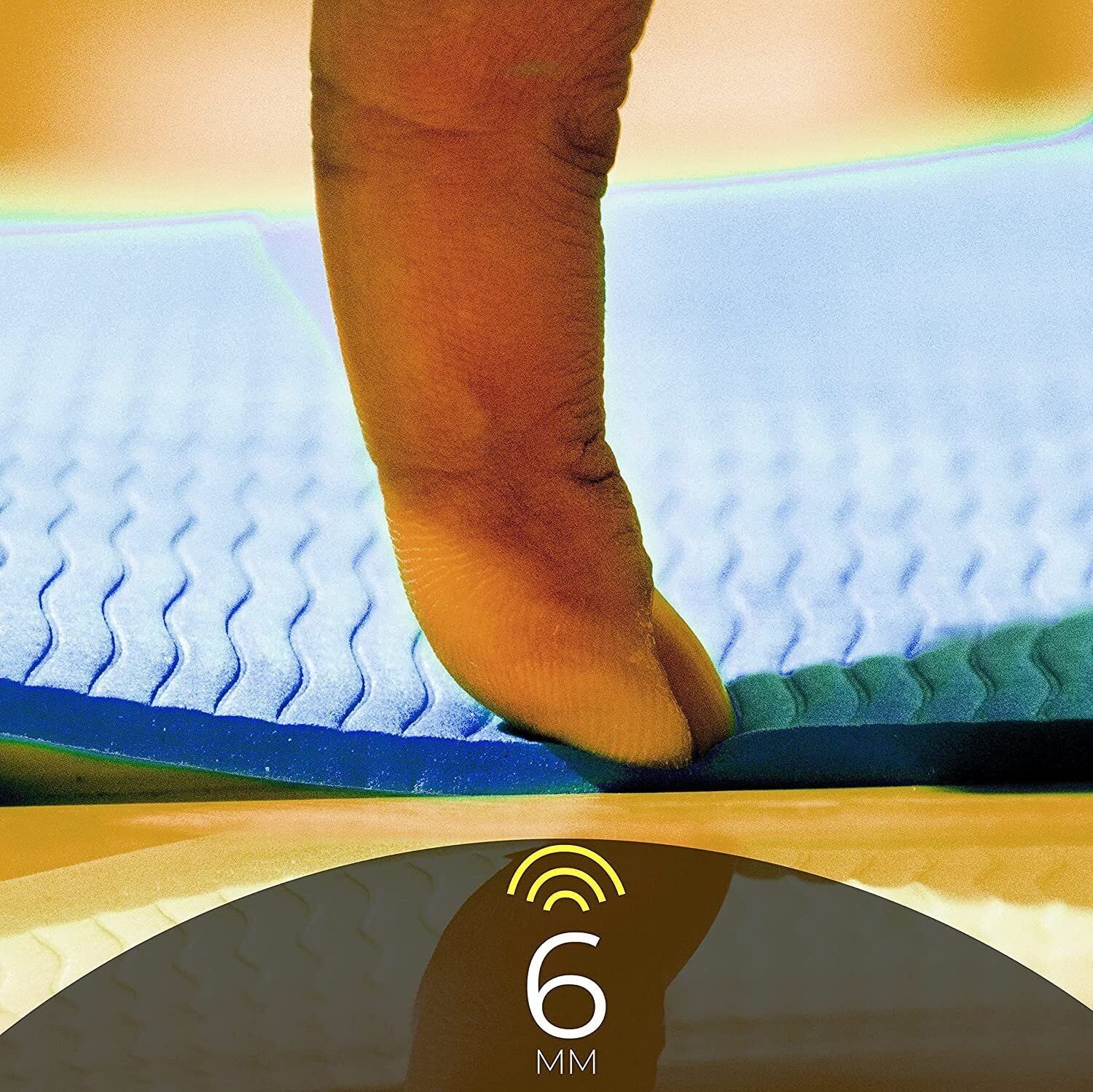 Yoga mat for Women and Men, EVA Material 6mm Extra Thick and with Carry Bag - Image 3