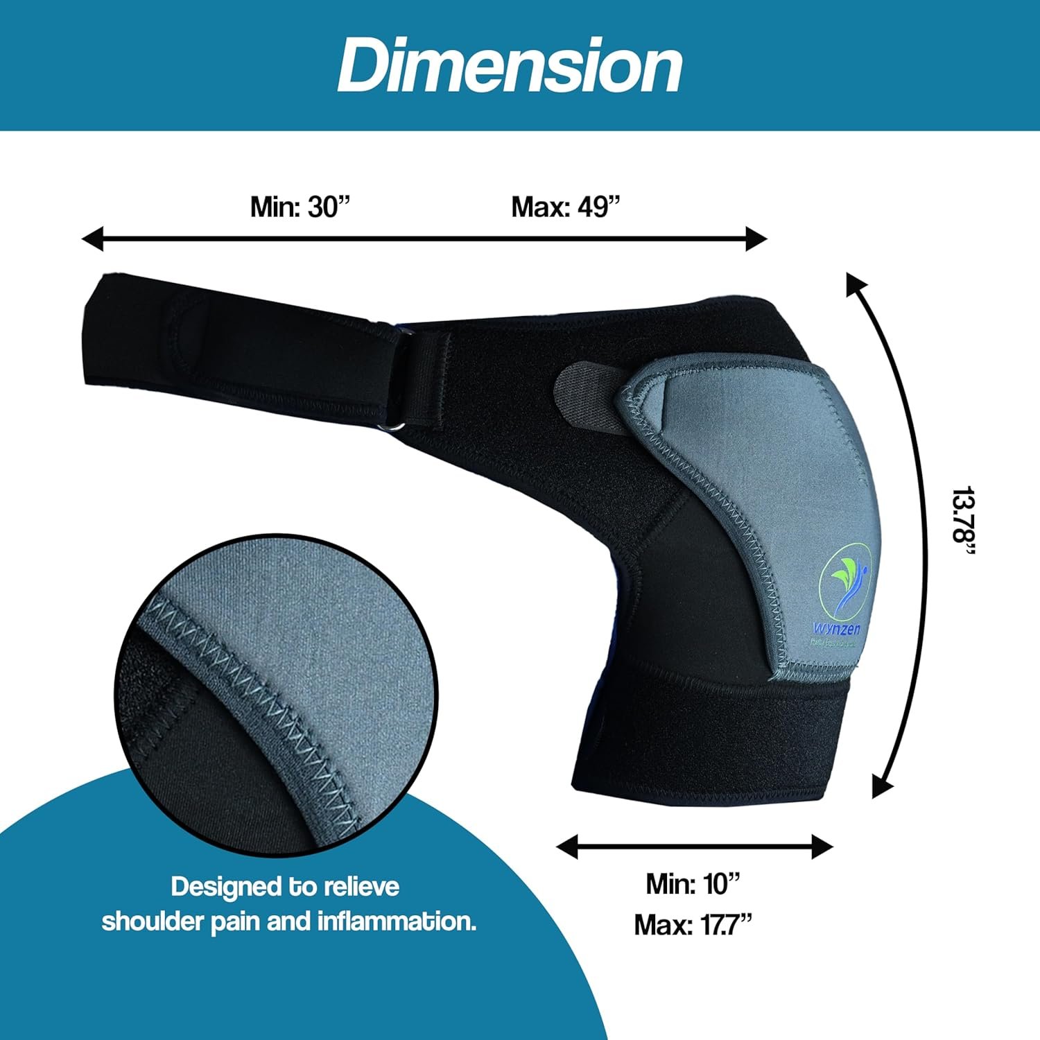 Shoulder Support Belt for Men and Women | Shoulder Pain Relief Products | Adjustable Shoulder Belt for Men | Comfortable Shoulder Support for Women - Image 8