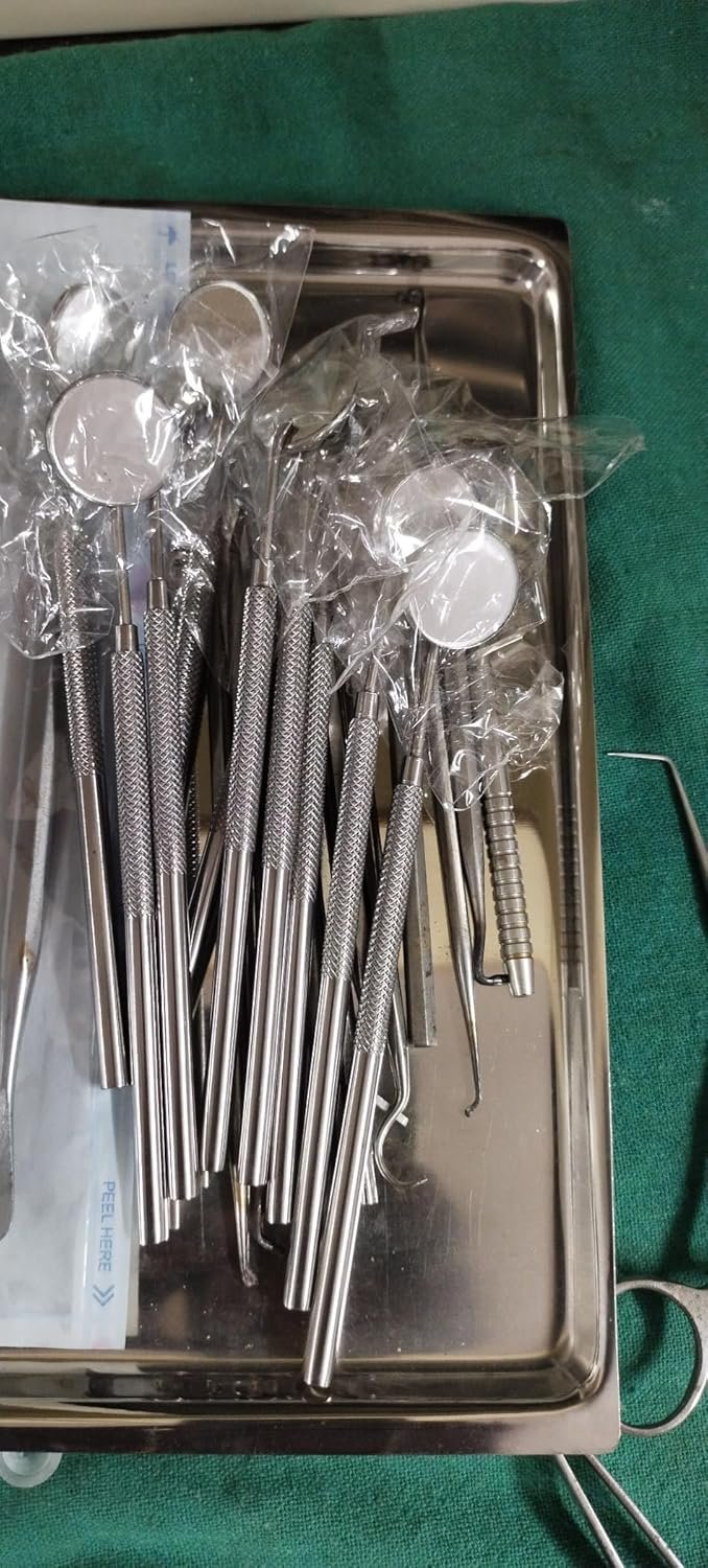 Dental Mouth Mirror with Handle Made Stainless Steel (Pack of 10 PCS) - Image 2