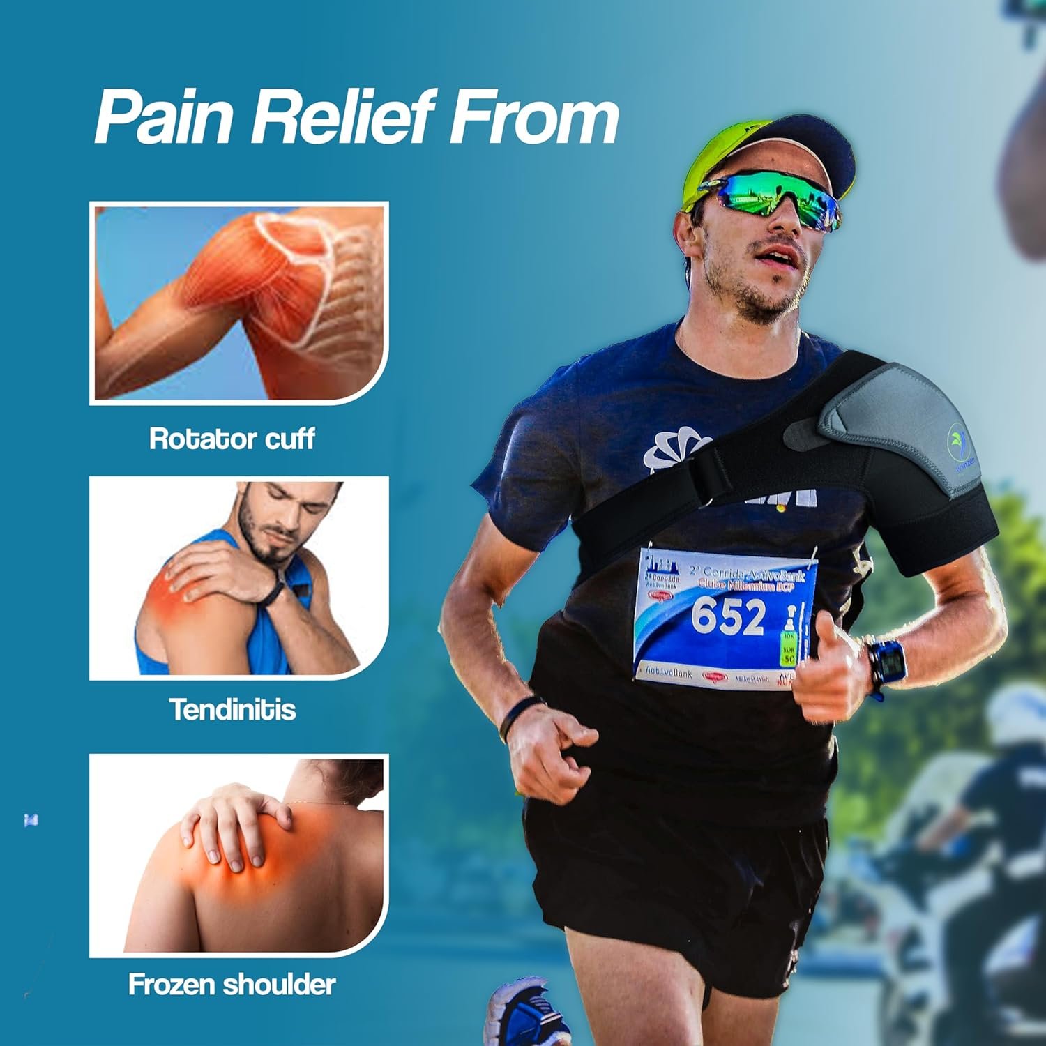 Shoulder Support Belt for Men and Women | Shoulder Pain Relief Products | Adjustable Shoulder Belt for Men | Comfortable Shoulder Support for Women - Image 4