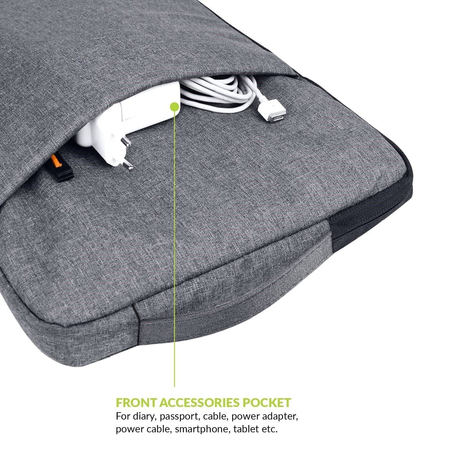Laptop Bag Sleeve Case Cover for 15.6 Inch Laptop MacBook, Protective, Nylon - Image 3