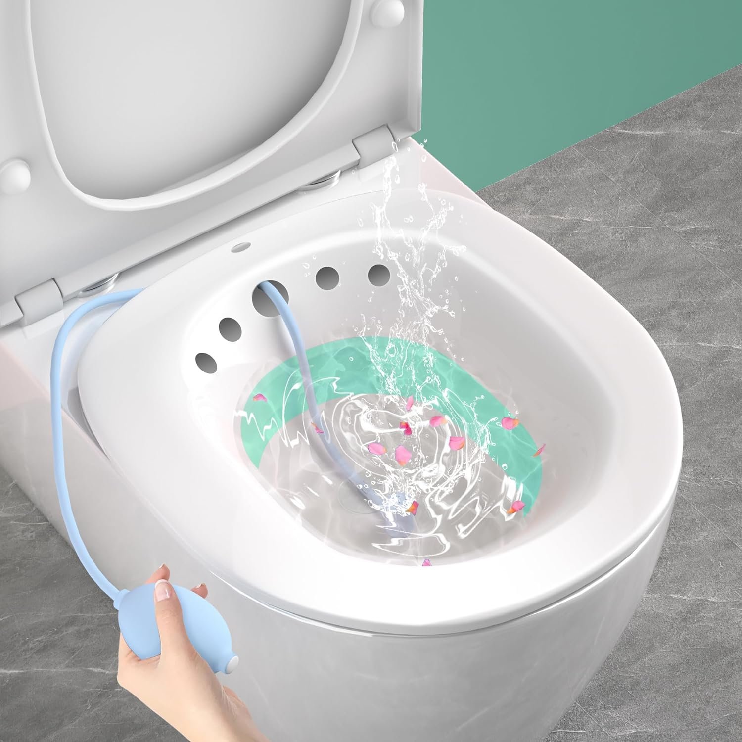 Sitz Bath Tub with Air Pump for Postpartum & Hemorrhoid Relief - Image 8