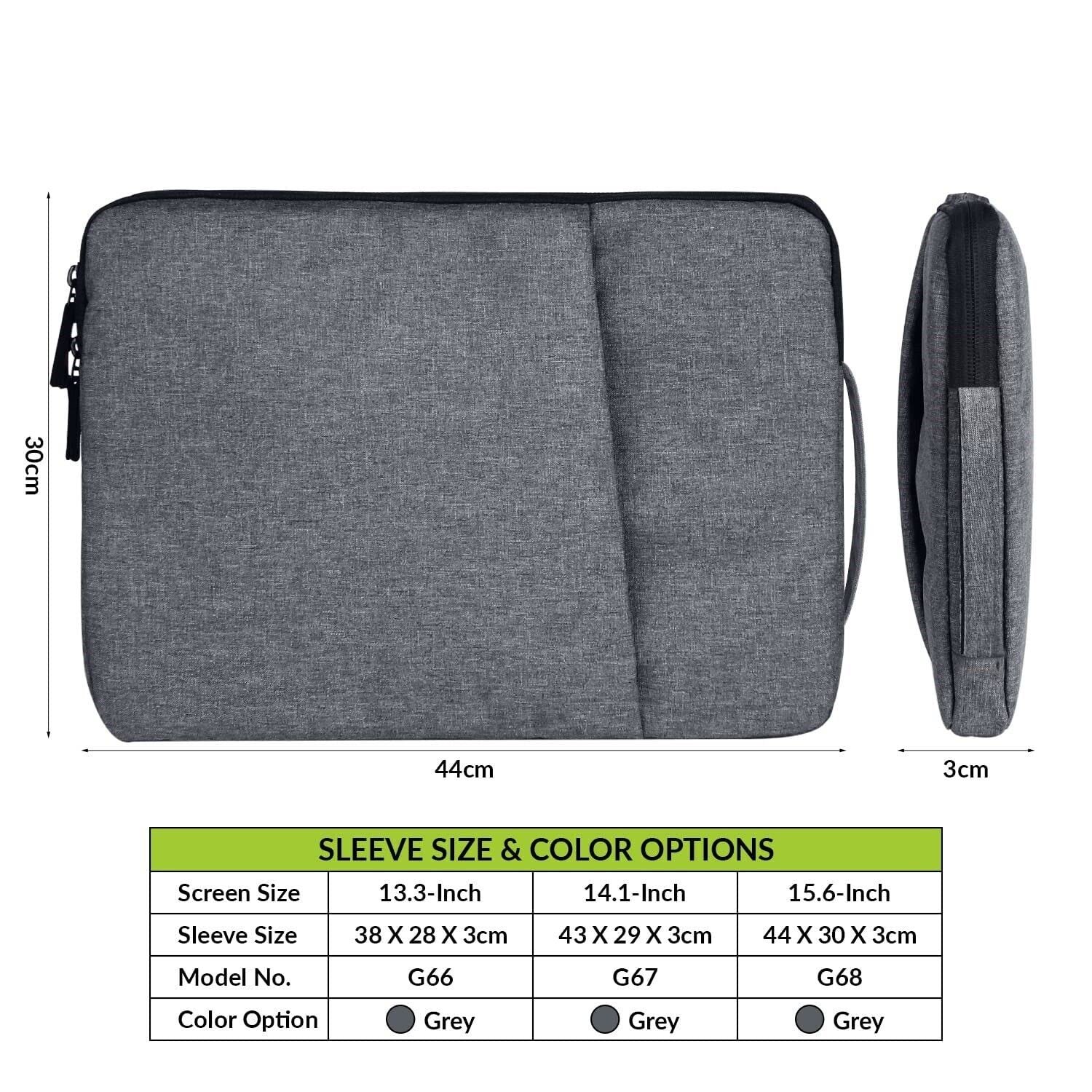 Laptop Bag Sleeve Case Cover for 15.6 Inch Laptop MacBook, Protective, Nylon - Image 7