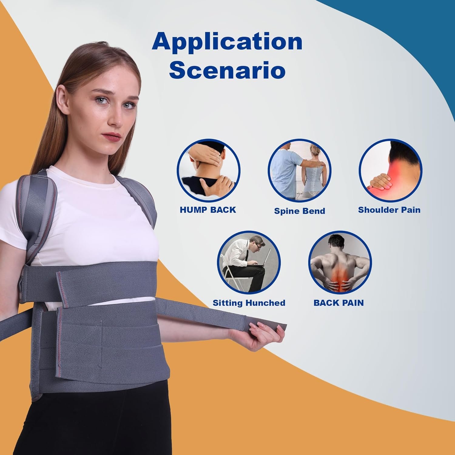Posture Corrector Belt Back & Shoulder Support Unisex - Image 2