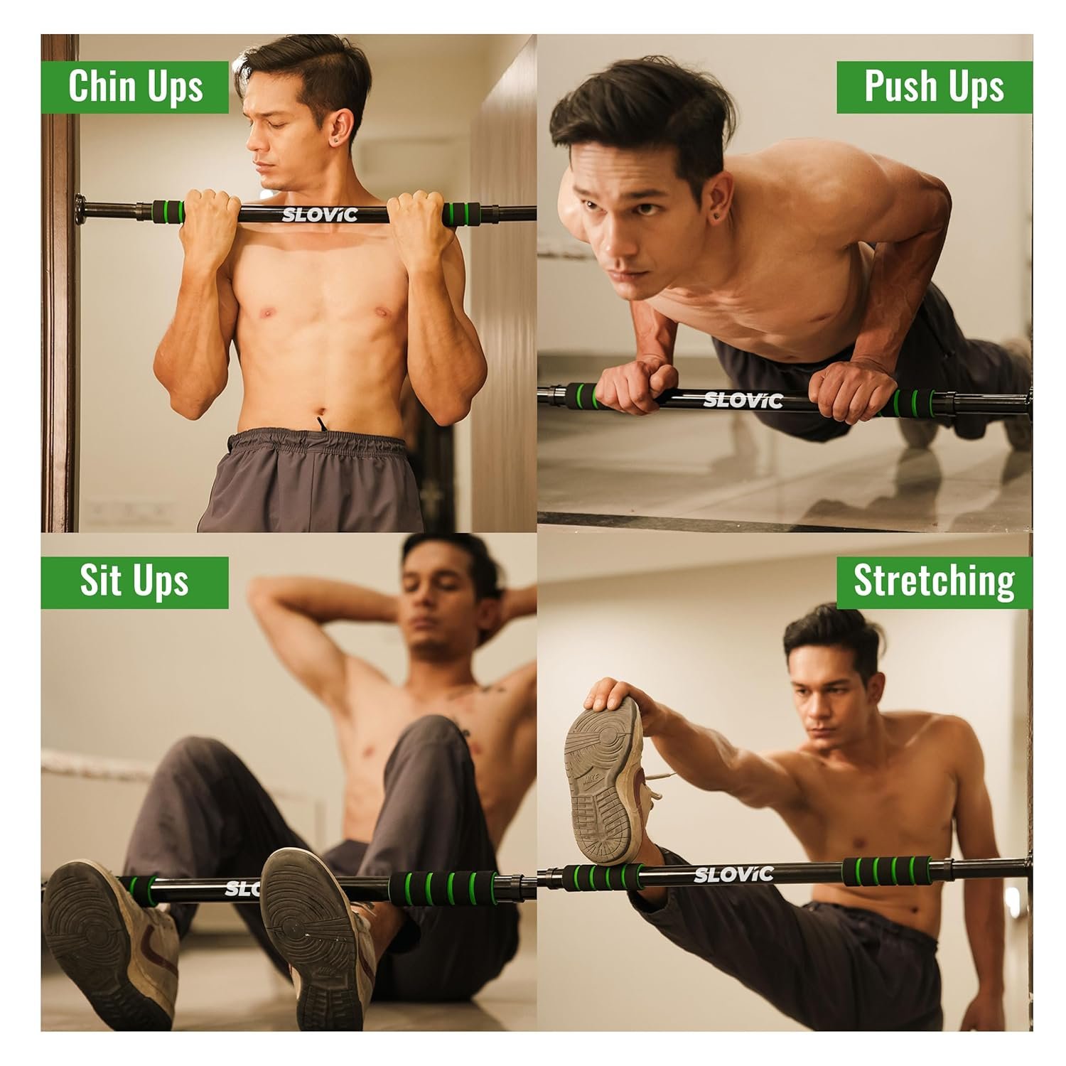 Pull Up Bar for Home Kids No Screw 100kg Adjustable - Image 7