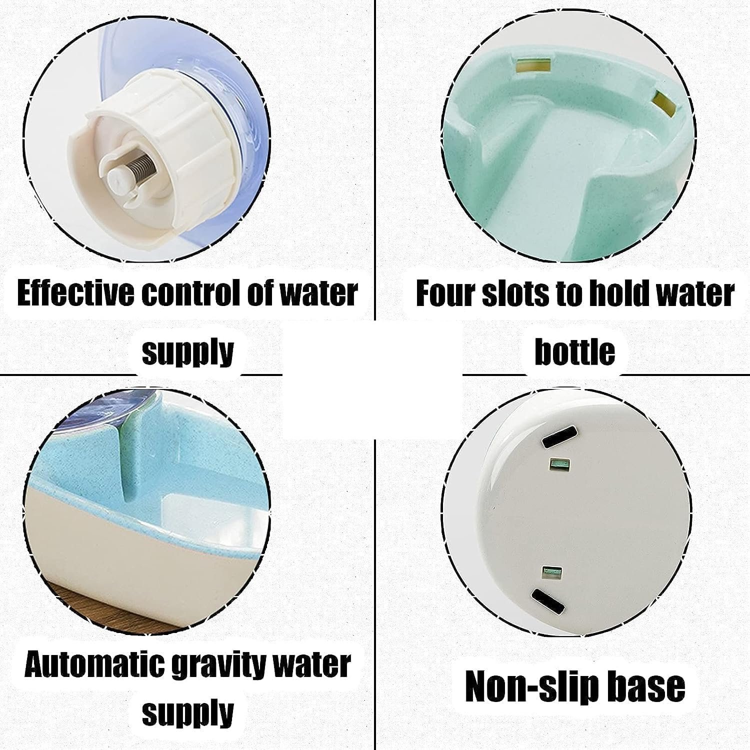 Pet Water Feeder, Pet Automatic Waterer, Plastic Water Dispenser For Dog & Cat, 3.8 Liters - Image 3