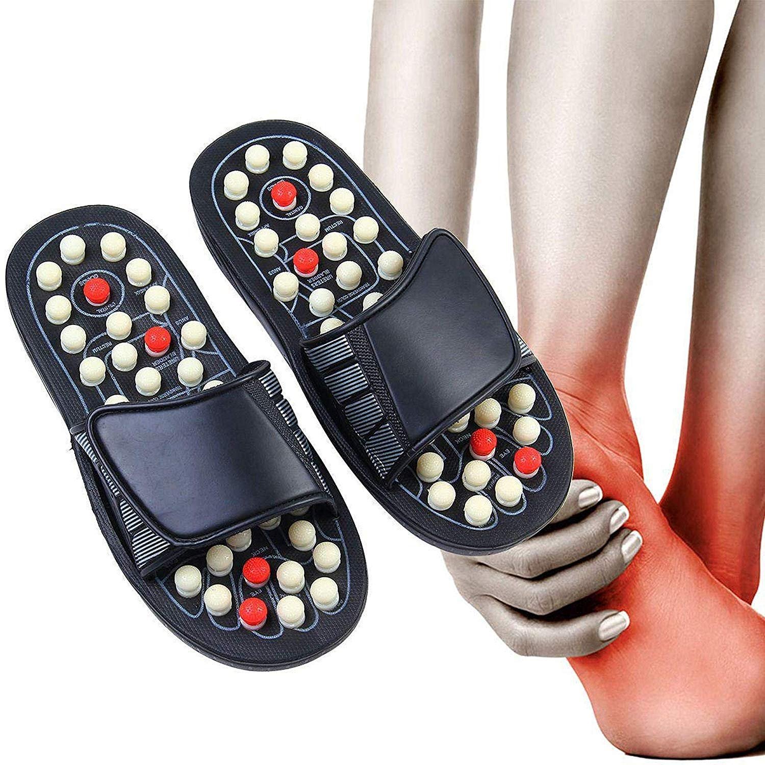 Accu Paduka Magnetic Acupressure Slippers, Unisex - Image 3