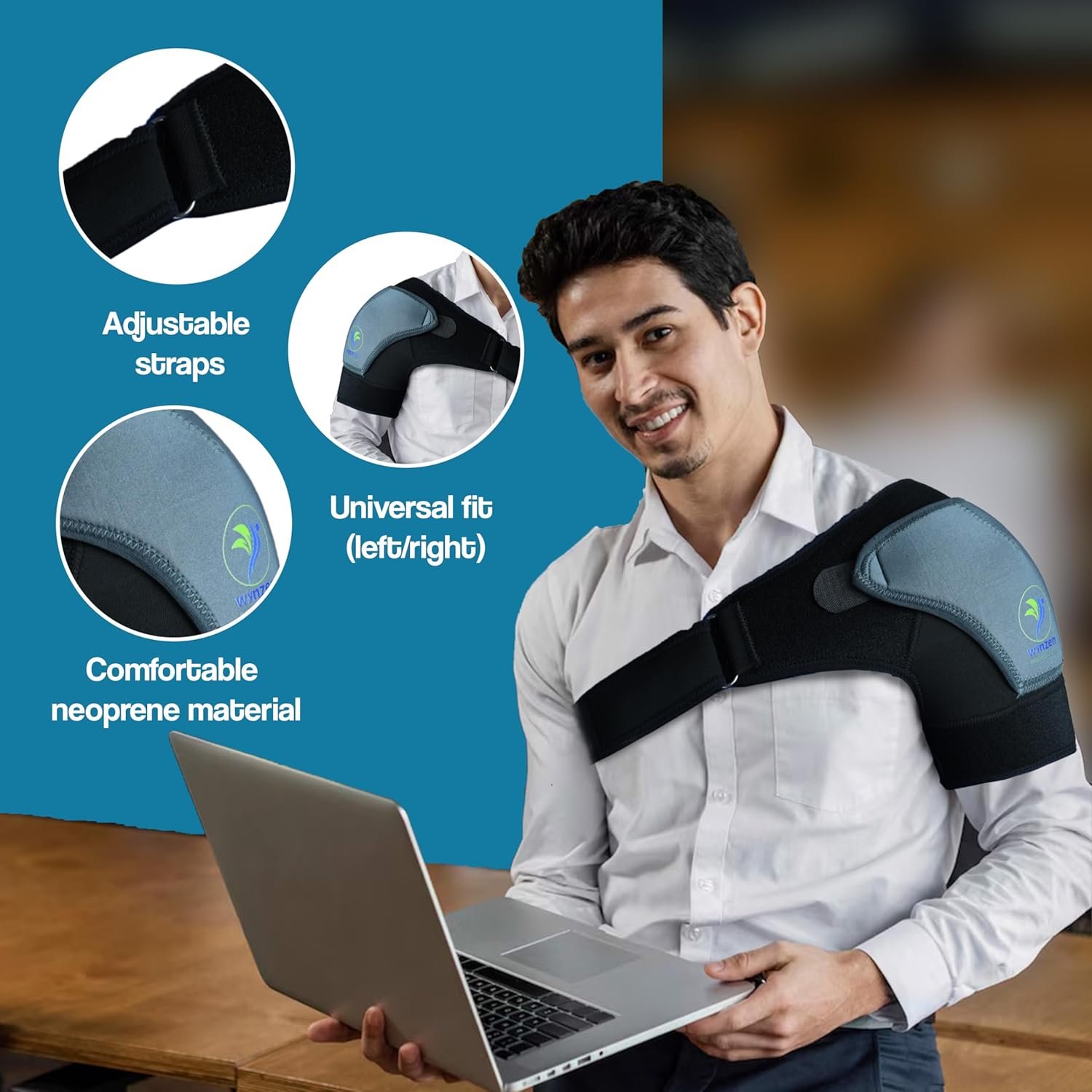 Shoulder Support Belt for Men and Women | Shoulder Pain Relief Products | Adjustable Shoulder Belt for Men | Comfortable Shoulder Support for Women - Image 7