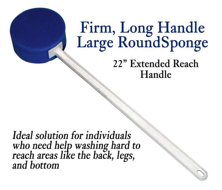 7-Piece Hip Knee Replacement Kit with Leg Lifter, 19 and 32 inch Rotating Reacher Grabber, Long Handle Shoe Horn, Sock Aid, Dressing Stick, Bath Sponge – Ideal for Knee or Back Surgery Recovery - Image 5