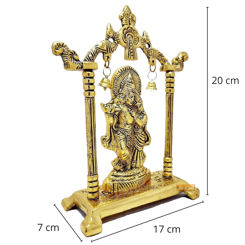 Radha Krishna Statue – Gold Plated Home & Office Decor - Image 7