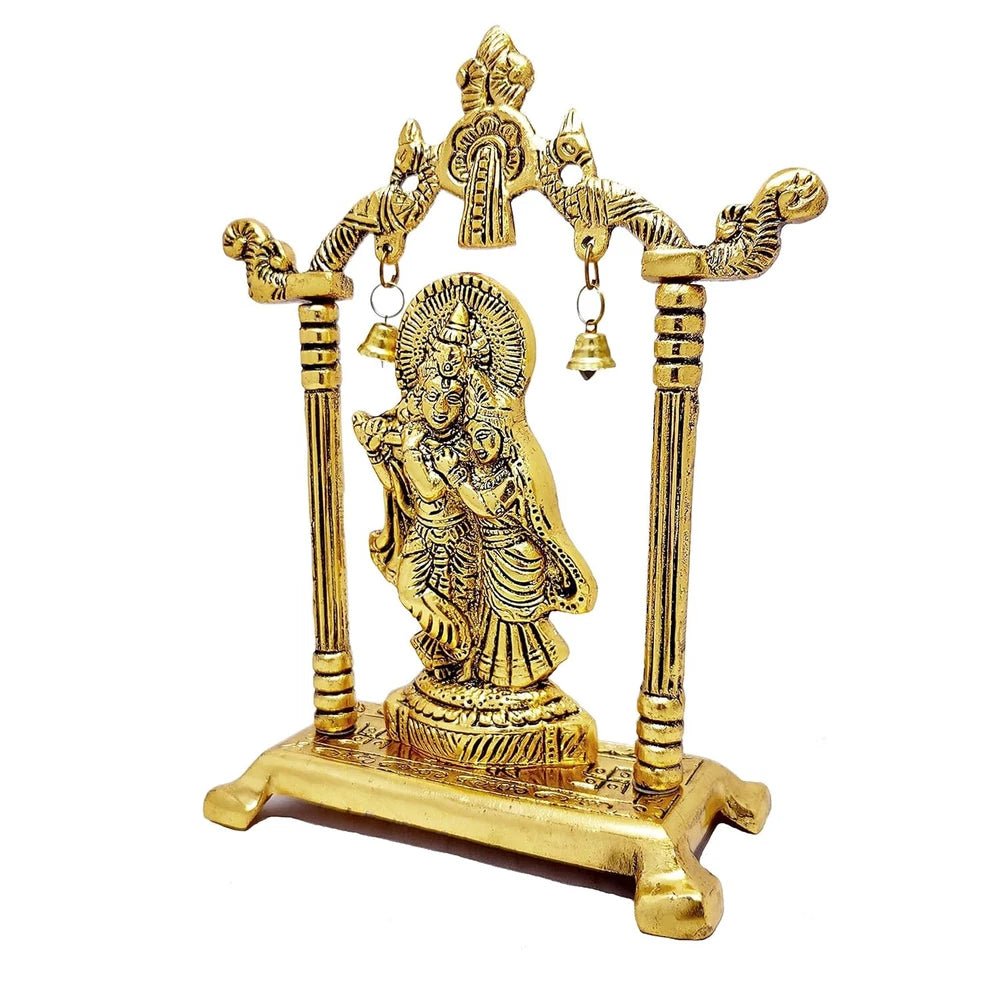 Radha Krishna Statue – Gold Plated Home & Office Decor - Image 6