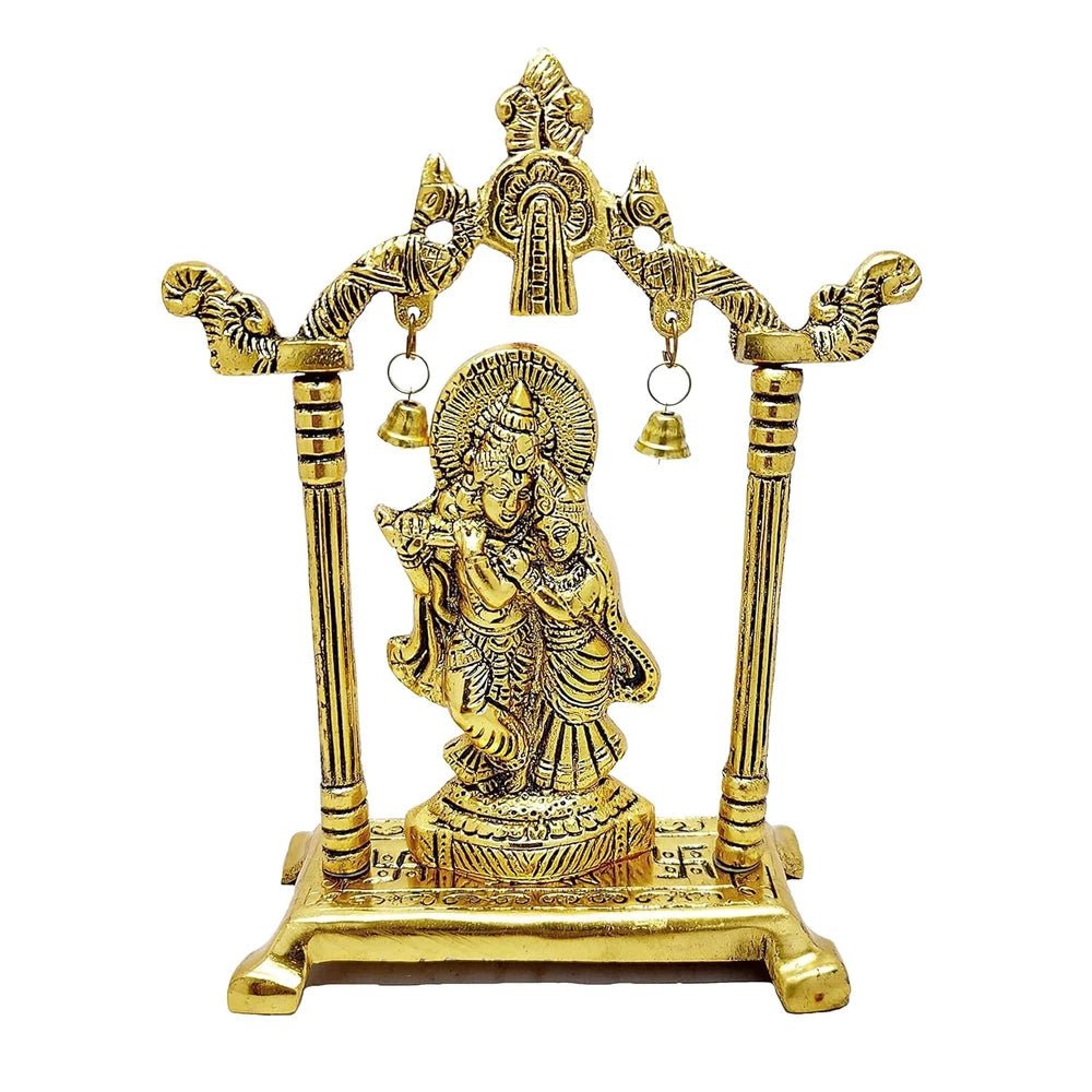 Radha Krishna Statue – Gold Plated Home & Office Decor - Image 9