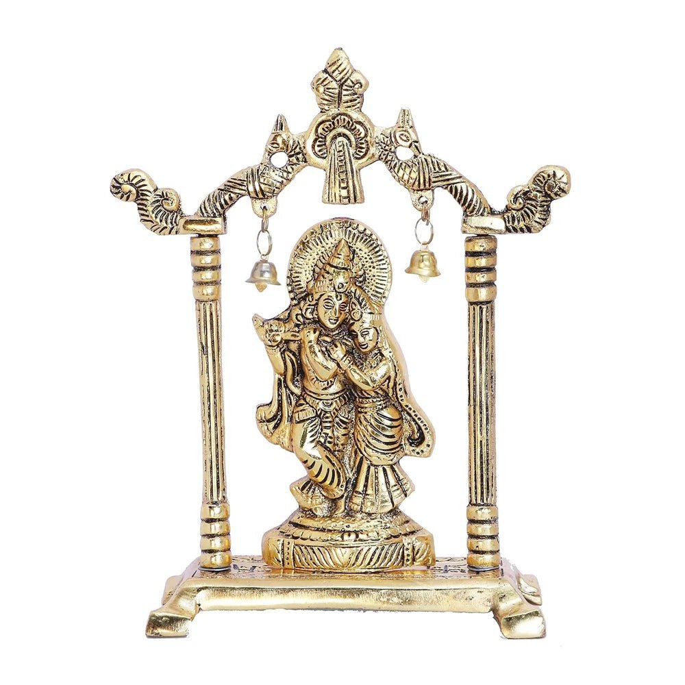 Radha Krishna Statue – Gold Plated Home & Office Decor - Image 2
