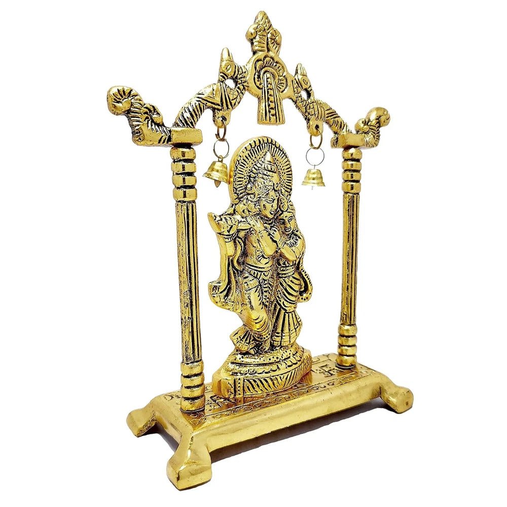 Radha Krishna Statue – Gold Plated Home & Office Decor - Image 8