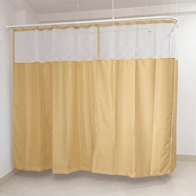 Hospital Curtains Beige Zigzag - Image 5